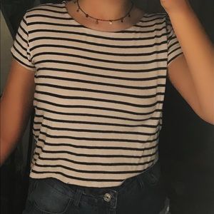 forever 21 stripped crop top